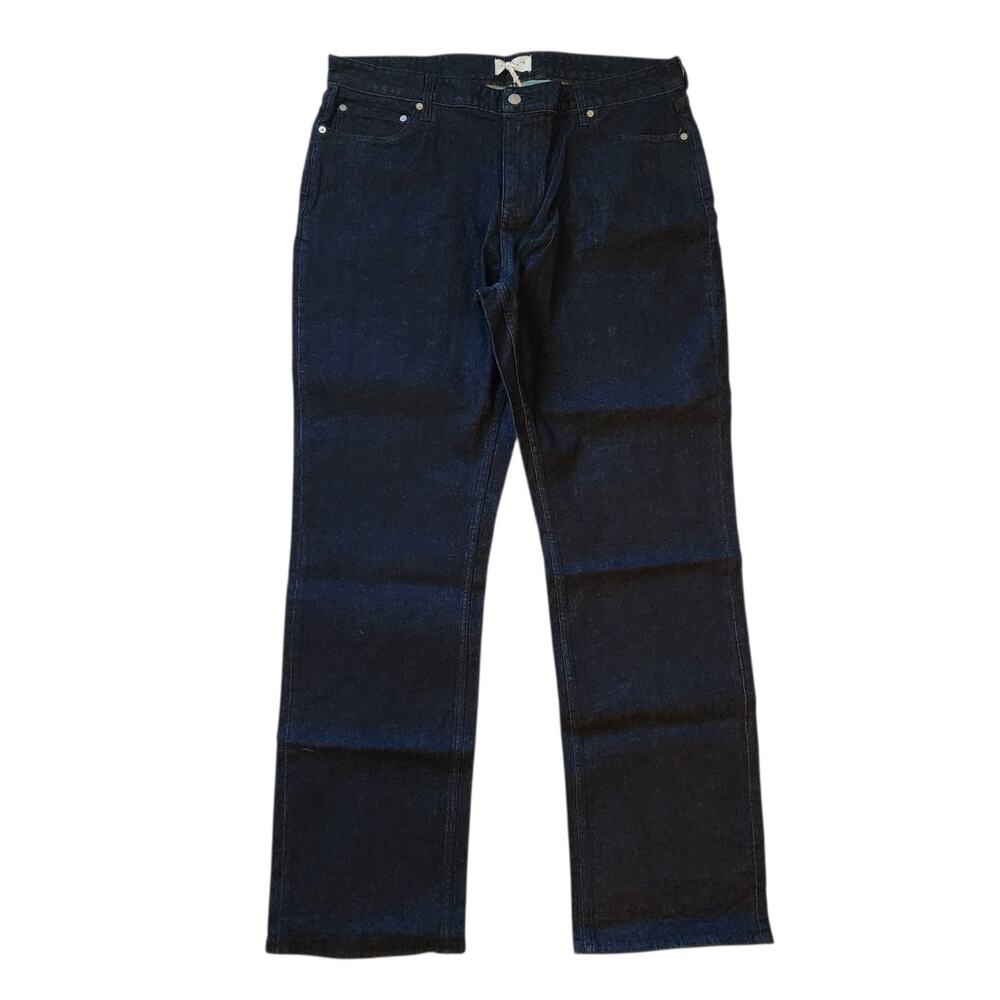 Five Four Leonel Mens Straight Leg Jeans Size 38 x 36 Dark Blue Rinse